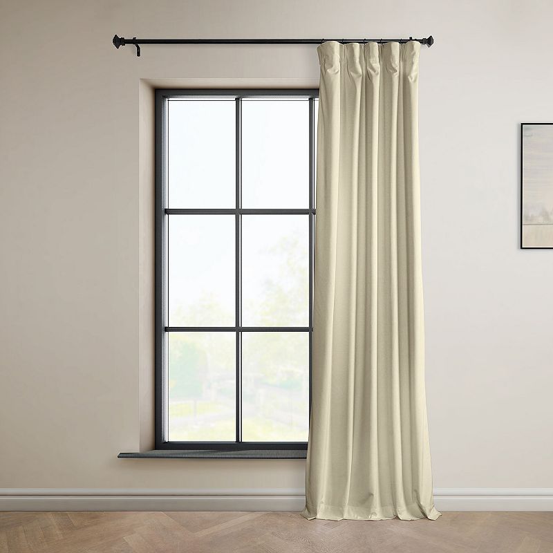 EFF Signature Plush Velvet Hotel Blackout Window Curtain