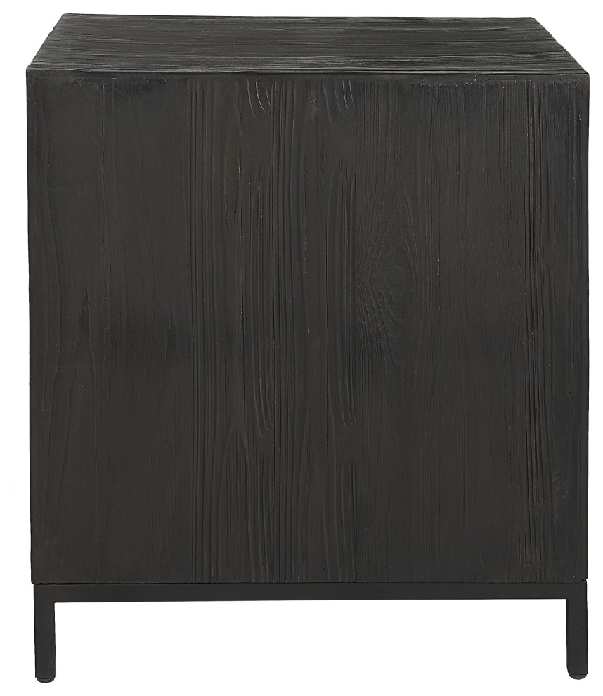 Uttermost Aiken Geometric Cabinet / End Table   Transitional   Side Tables And End Tables   by Uttermost  Houzz