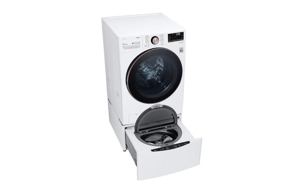 Lg WM4000HWA 4.5 Cu. Ft. Ultra Large Capacity Smart Wi-Fi Enabled Front Load Washer With Turbowash™ 360(Degree) And Built-In Intelligence