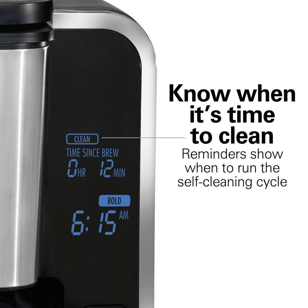 Hamilton Beach Frontfill Deluxe 12-Cup Black Programmable Drip Coffee Maker 46321