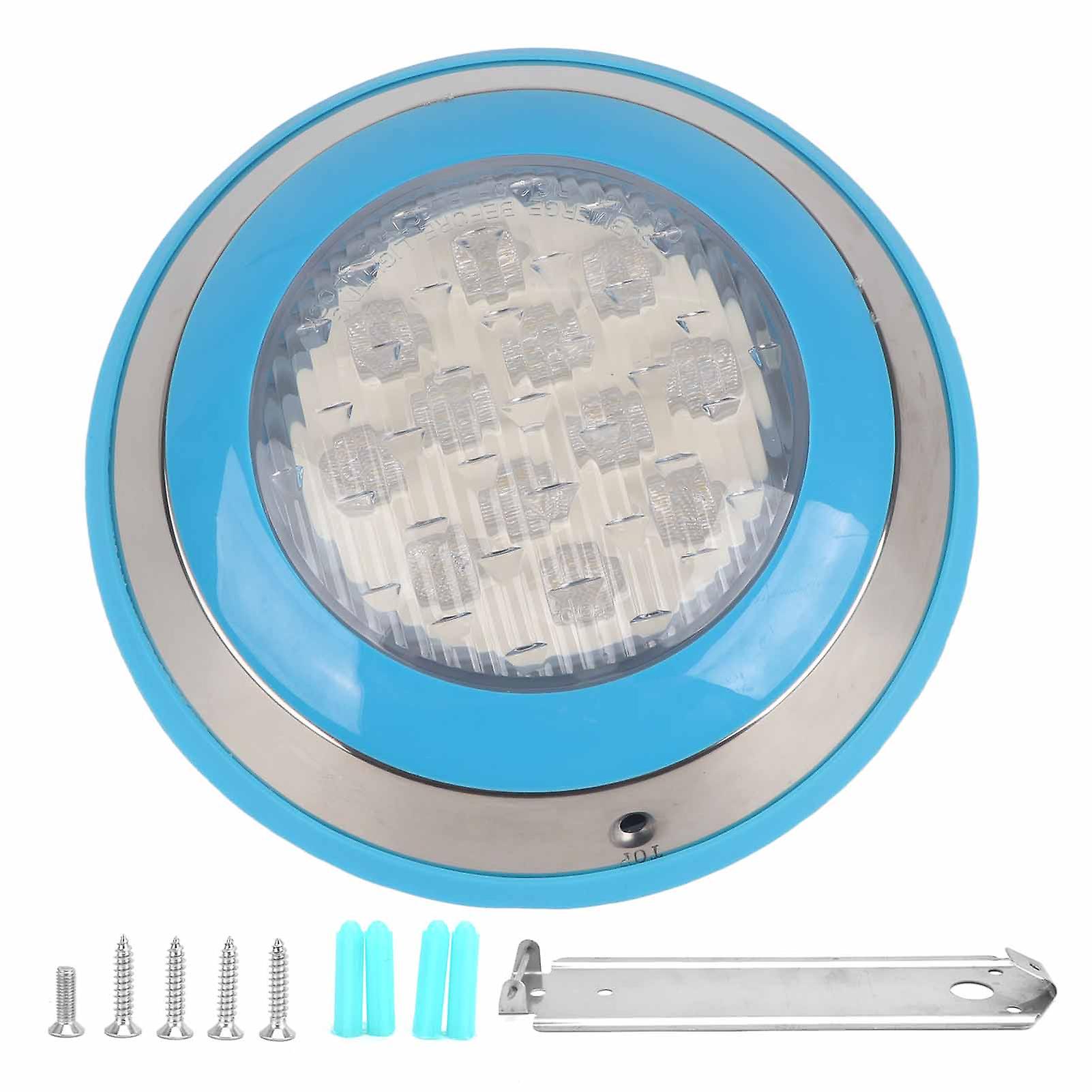 LED Swimming Pool Light Stainless Steel Waterproof Underwater Wall Lamp for Pool AC12V12W‑1200LM