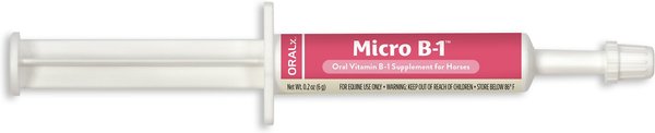 Oralx Micro B-1 Nervous System Support Paste Horse Supplement， 1.2-oz syringe