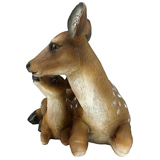 Design Toscano Mother x27 s Love Doe And Fawn Sculpture Multicolored