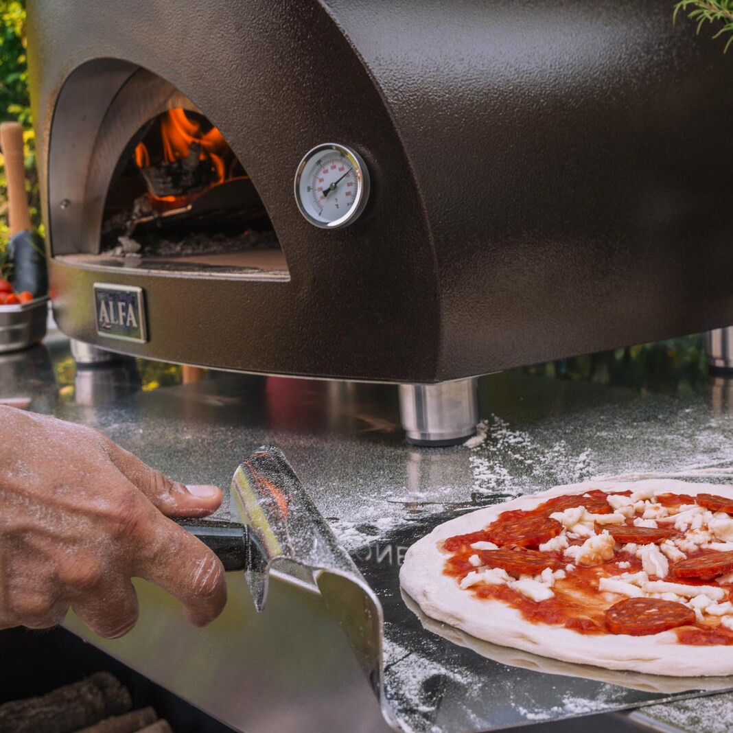 Alfa Nano 23-Inch Outdoor Countertop Wood-Fired Pizza Oven