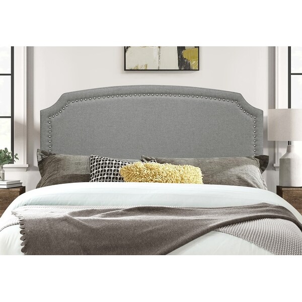 Cora Upholstered Clipped-corner Headboard w/ Nailhead Trim - - 33093745