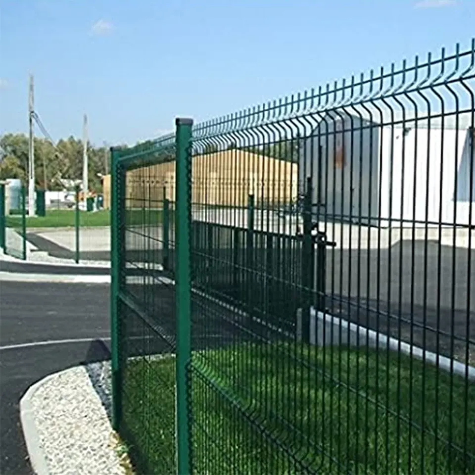 Factory  galvanized outdoor metal 4 feet 3D Curved Welded Wire Mesh Garden Fence 3D fence Pvc Coated Fence Panels