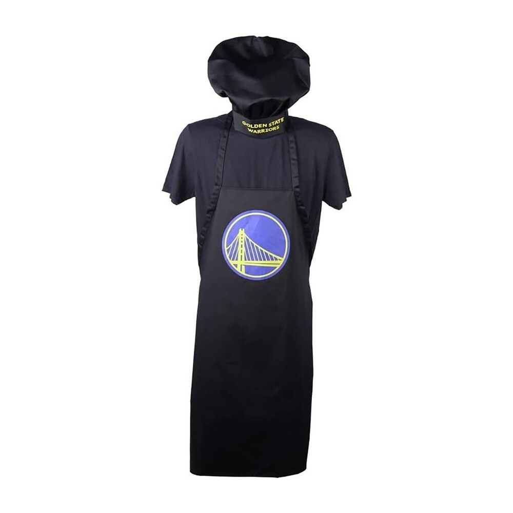 NBA Sports Team Logo Apron and Chef Hat Set  Golden State Warriors   43x27