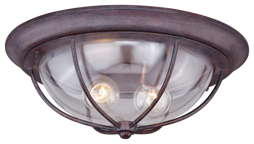 Dockside 15 quotOutdoor Flushmount Weathered Patina   Transitional   Outdoor Flush mount Ceiling Lighting   by Ownax  Houzz