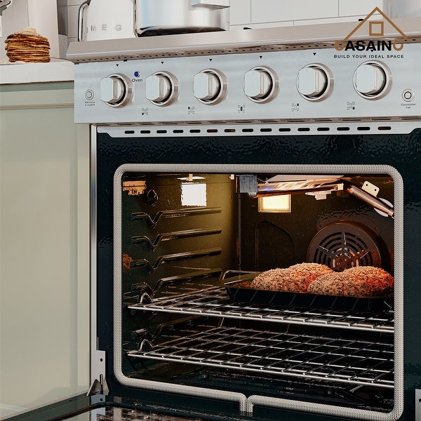 30 inch. 4.55 cu. ft. Front Control Freestanding Gas Range with Oven in Stainless Steel