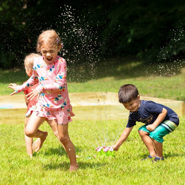 Melissa amp Doug Sunny Patch Pretty Petals Flower Sprinkler Toy With Hose Attachment