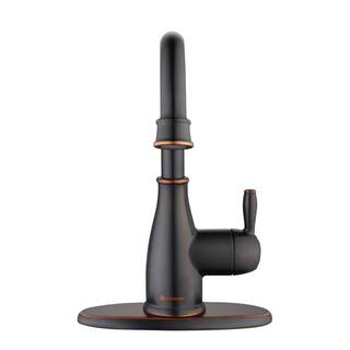 Glacier Bay Mandouri Single Hole Single-Handle Touchless High-Arc Bathroom Faucet in Mediterranean Bronze HD67685W-5027D