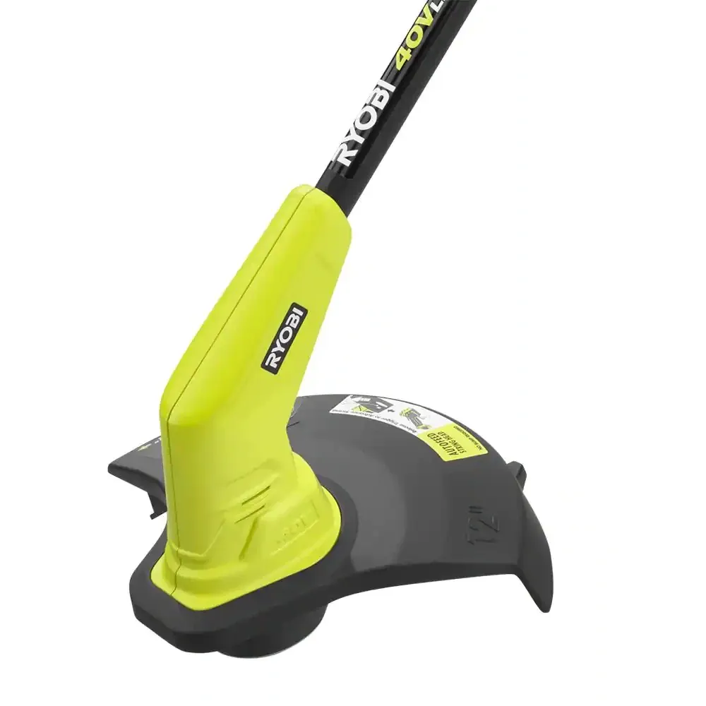 Ryobi 40V Cordless Battery String Trimmer And Jet Fan Blower Combo Kit (2-Tools) with 4.0 Ah Battery and Charger