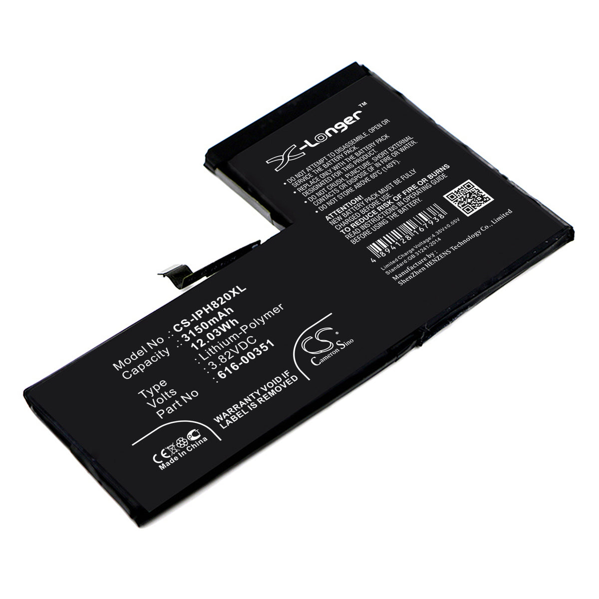 Apple iPhone X MQA52LL A MQA62LL A MQA82LL 3150mAh Replacement Battery BatteryClerkcom Mobile Phone