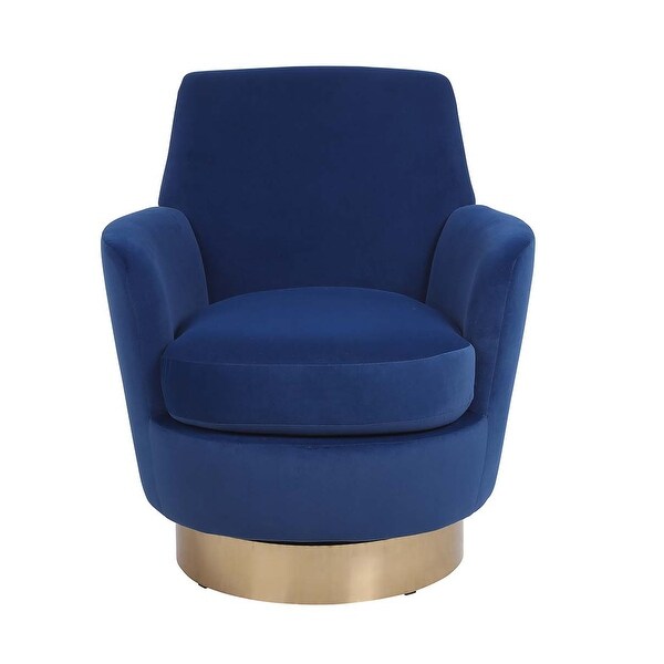 Velvet Swivel Barrel Chair，Swivel Accent Chairs Armchair for Living Room