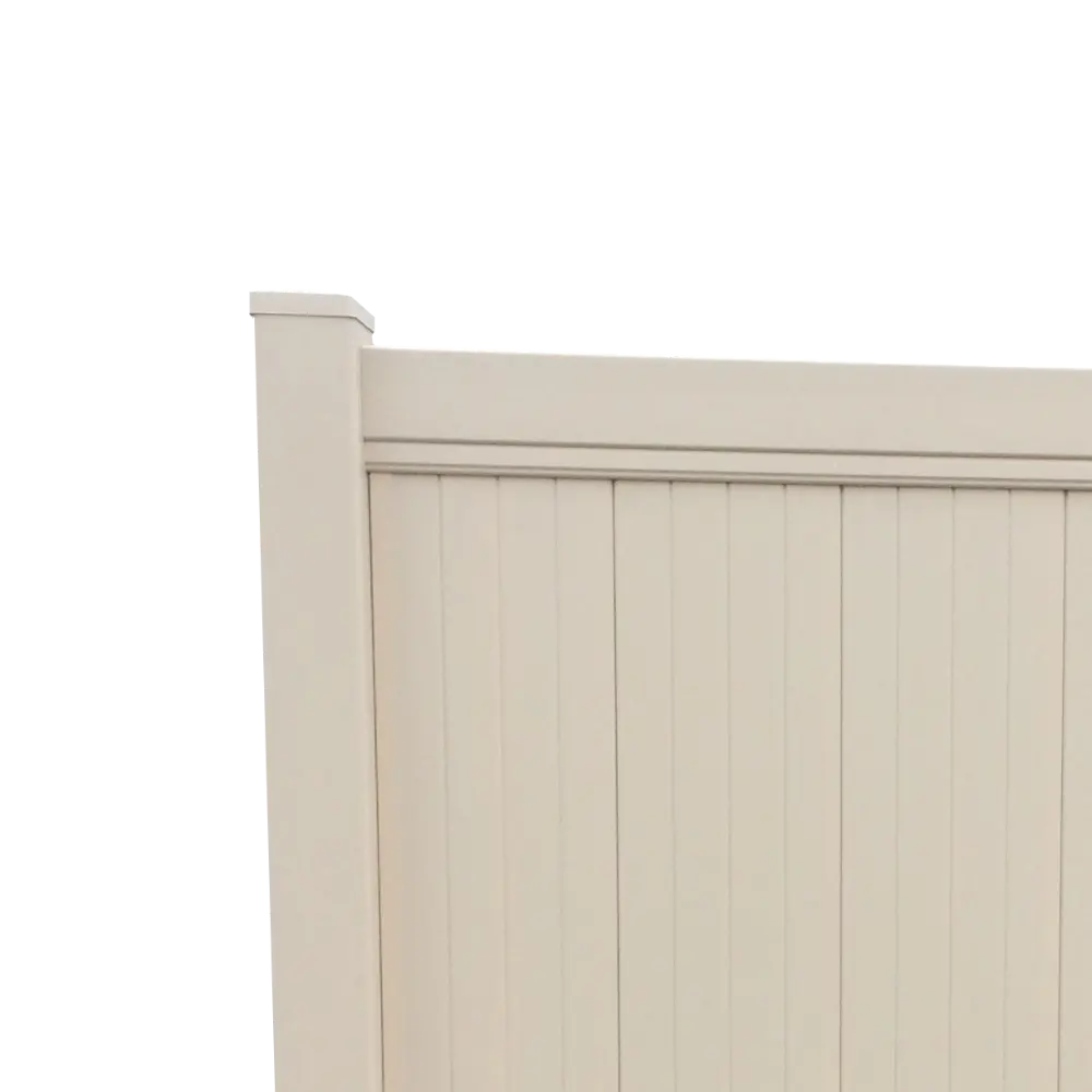 Color Customization 2''x7'' solt rail tan vinyl fence 11.3''x7/8'' panel pvc privacy fence vinyl fence rail