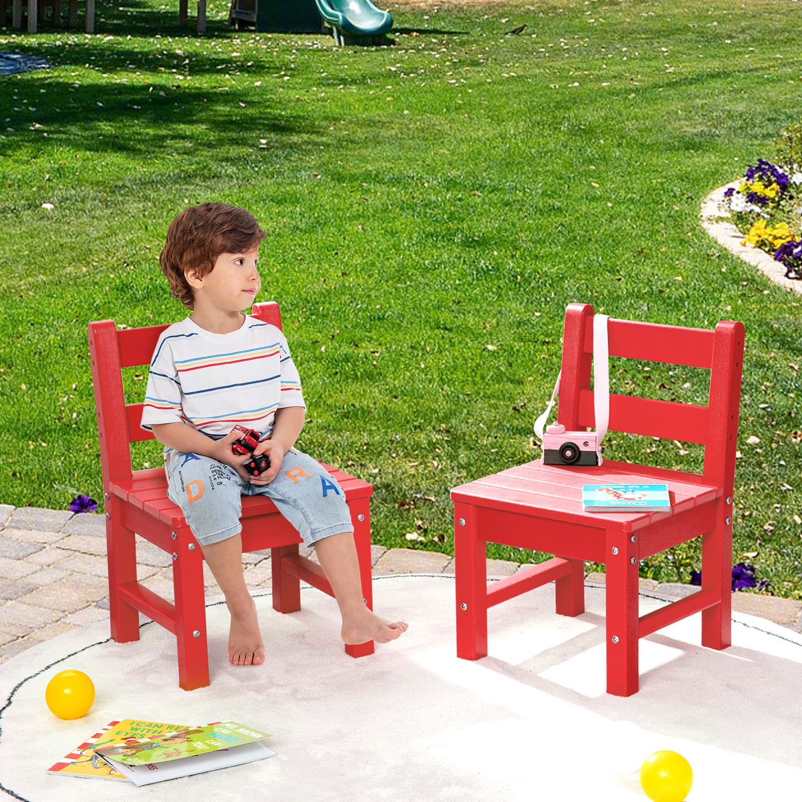 Costzon Kids Chair, 2PCS  Waterproof Toddler Chair