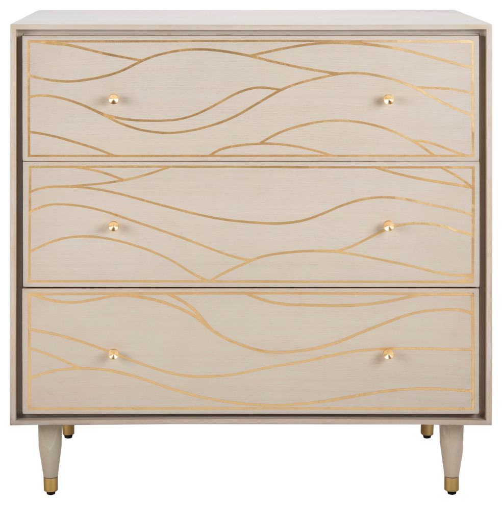 Safavieh Couture Broderick Wave Chest   Midcentury   Accent Chests And Cabinets   by Safavieh  Houzz