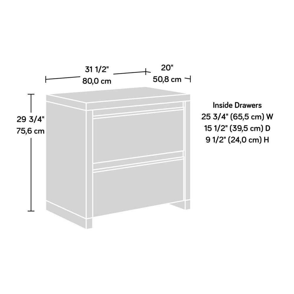 SAUDER Manhattan Gate Mystic Oak Lateral File Cabinet with Locking Drawer 429249