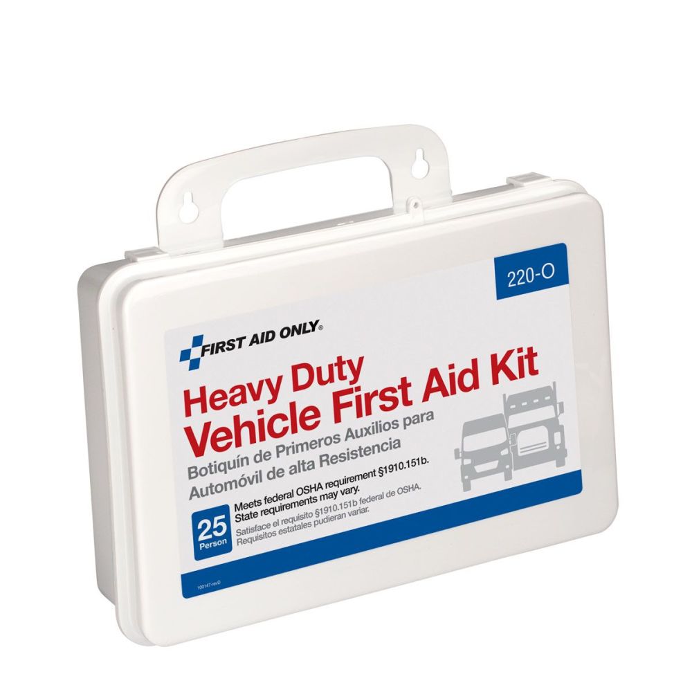 First Aid Only Vehicle First Aid Kit 25 Person Plastic Case