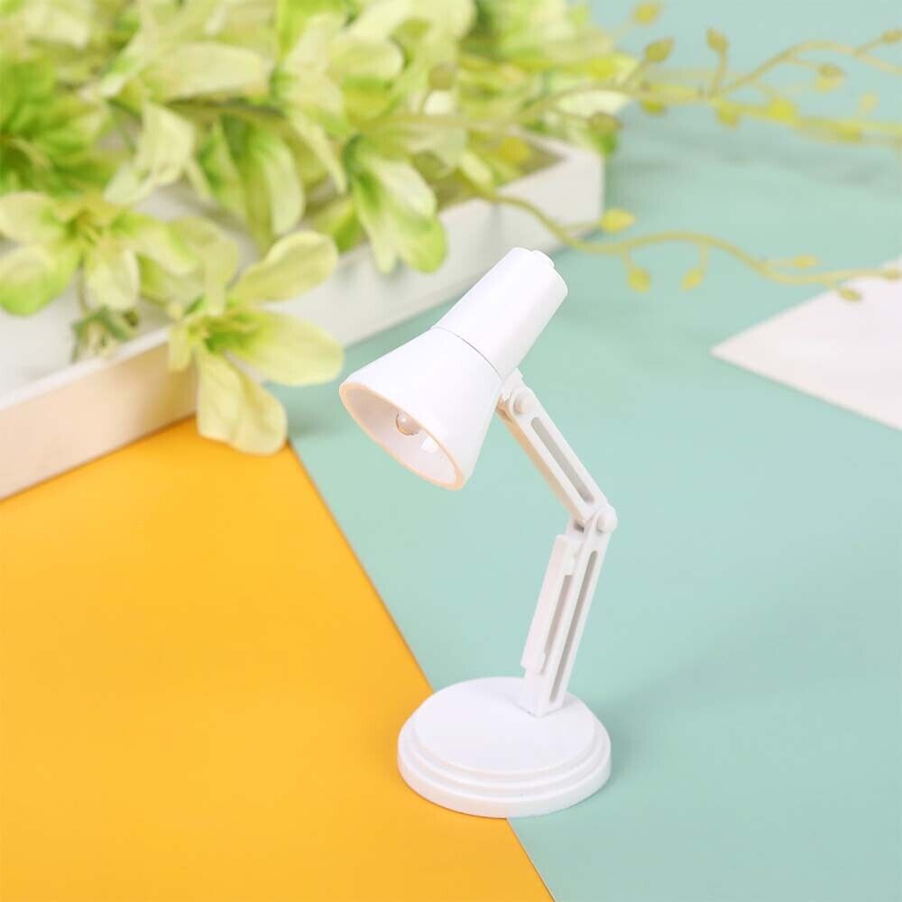 LED Desk table Lamp Light Furniture Dollhouse Miniature Toys Accessory 1/6 Scale