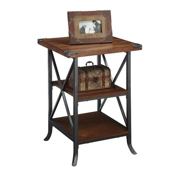 Carbon Loft Brookline 2-shelf Rustic Industrial End Table