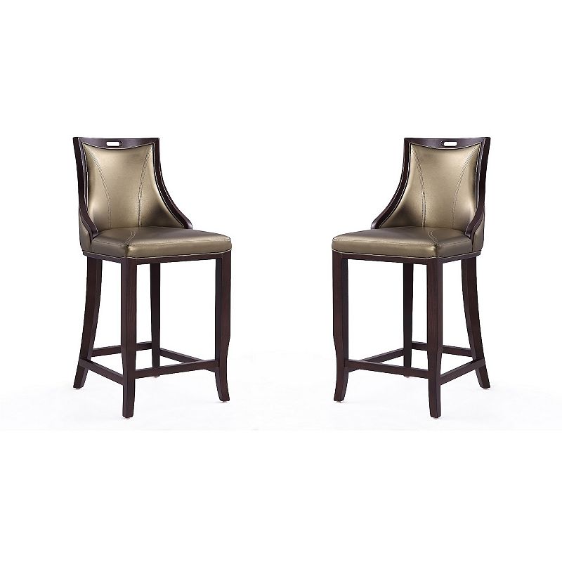 MANHATTAN COMFORT Emperor Bar Stool 2-piece Set