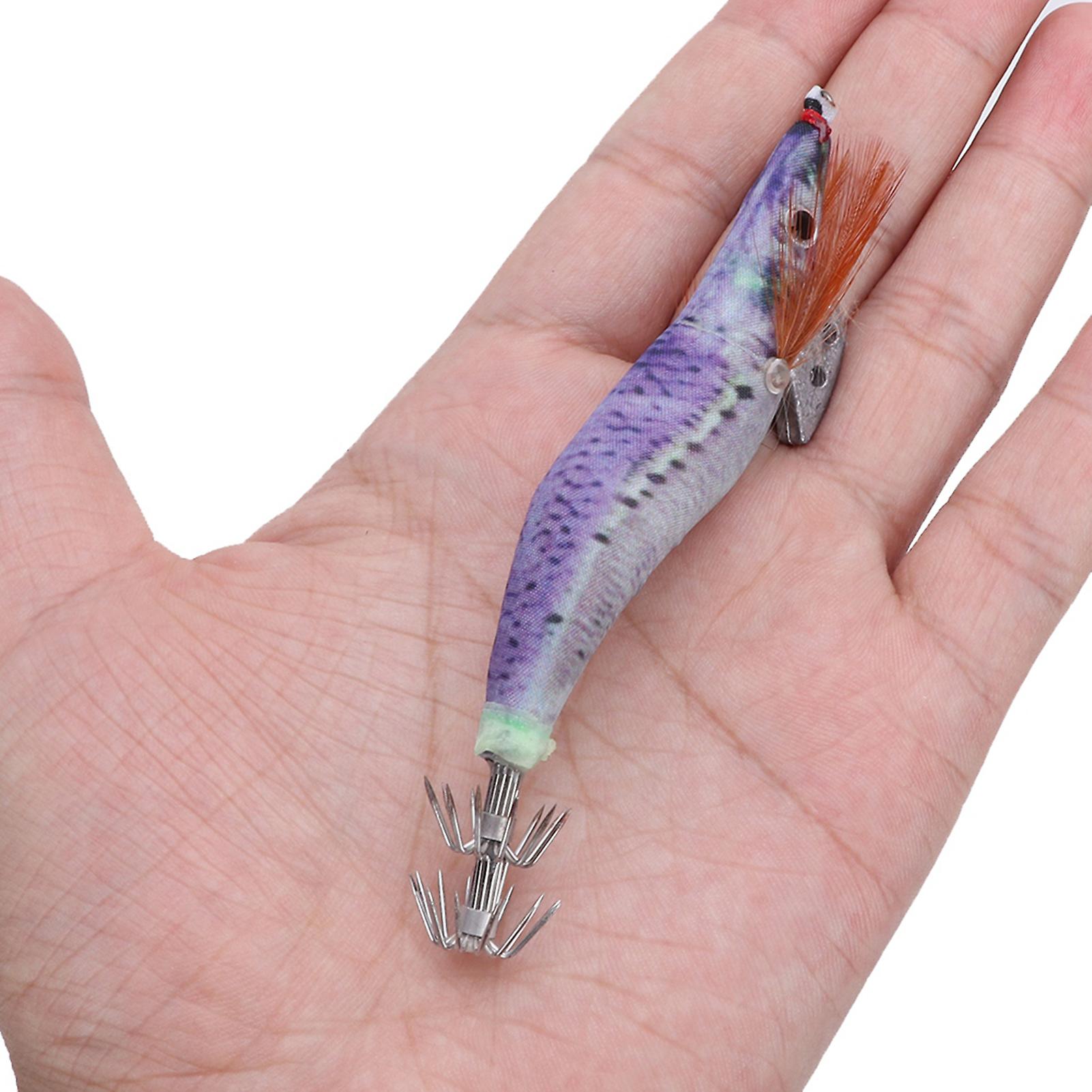 10pcs Artificial Fish Shrimp Shape Lure Bait Fishing Tackle With Box(type 2.5)