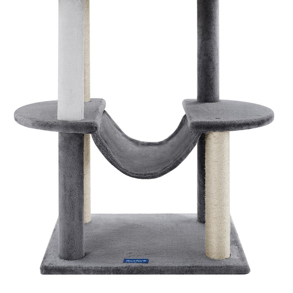 Sam's Pets Submarine 60 in. Gray Hard Box Cat Tree SP-CT1284GY