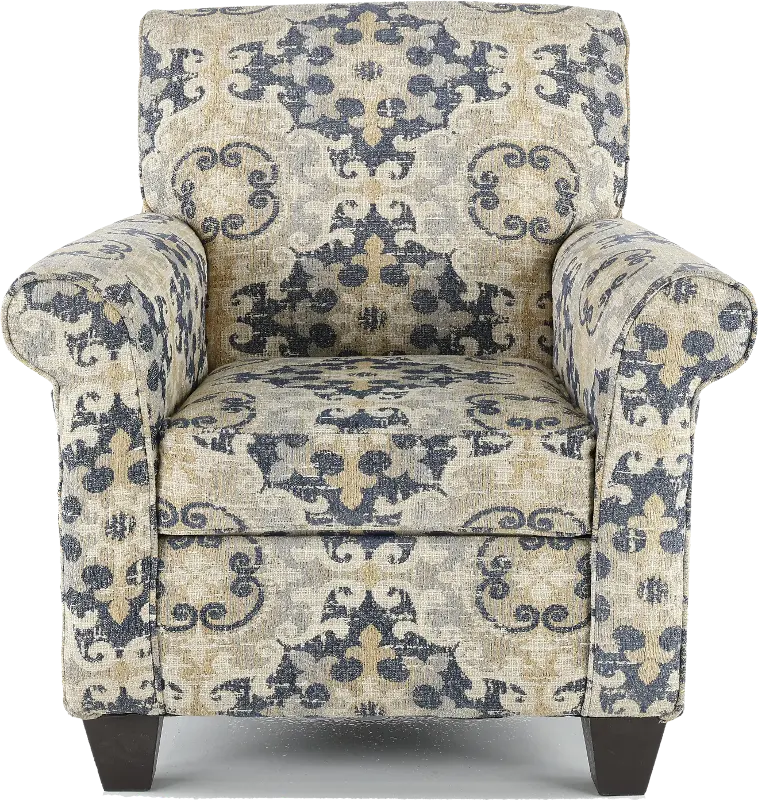 Heather Taupe and Gray Accent Chair