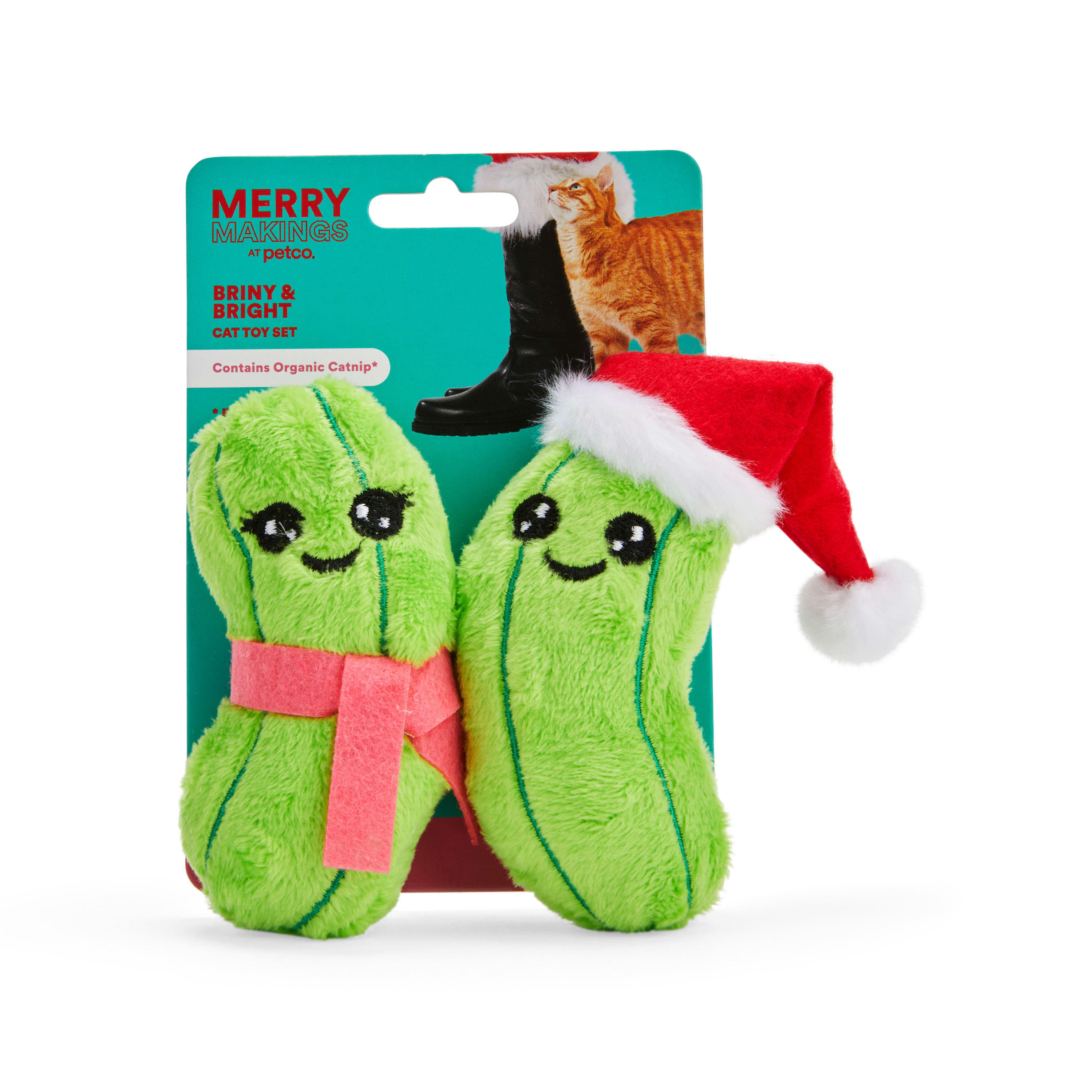 More and Merrier Pickles Cat Toy， Pack of 2