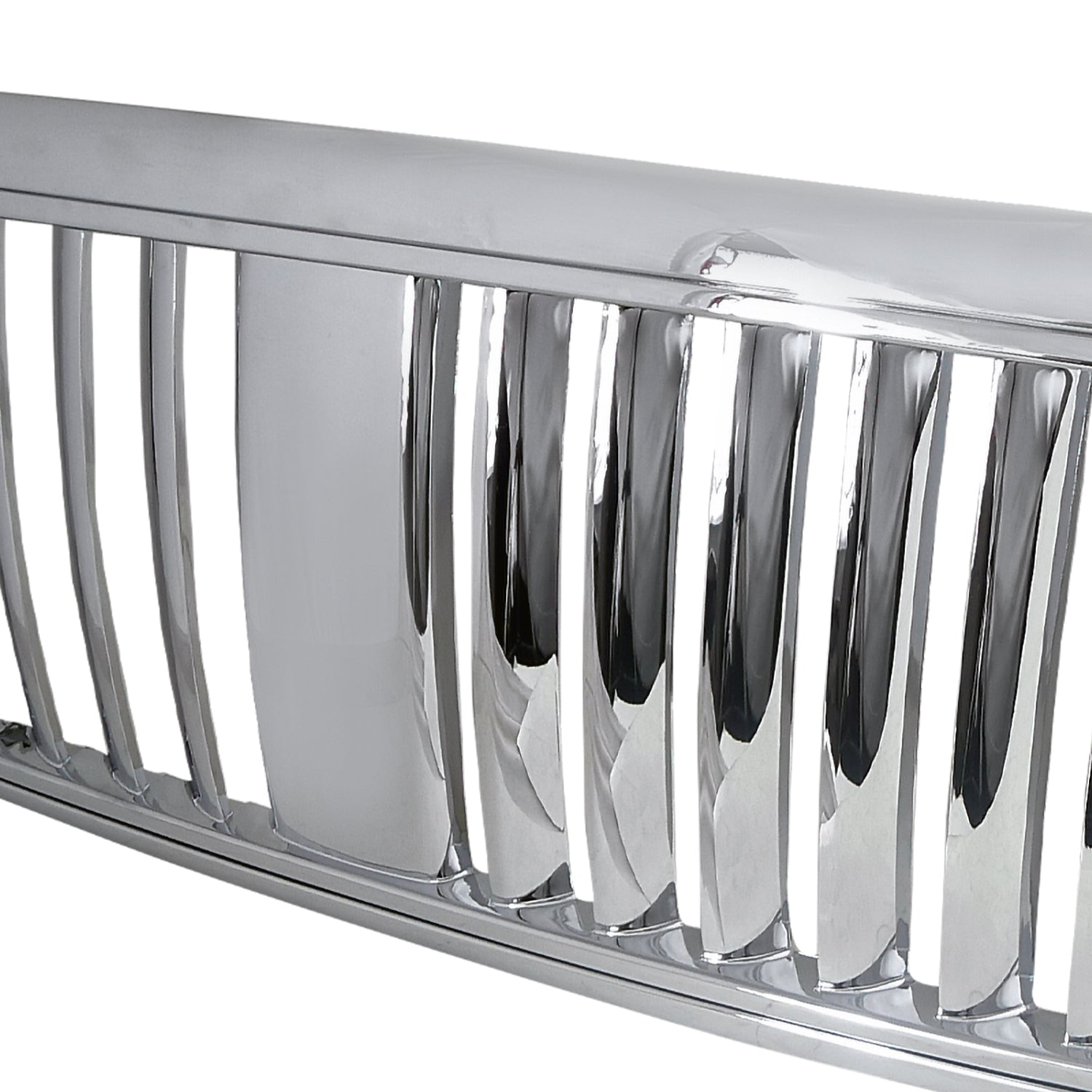 Spec-D Tuning Vertical Grill Grille Chrome Compatible with Ford F150 2004-2008， Lincoln Mark LT 2006-2008