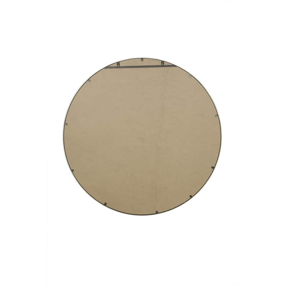 Martin Svensson Home Medium Round Oil Rubbed Bronze Hooks Modern Mirror (30 in. H x 30 in. W) 120201