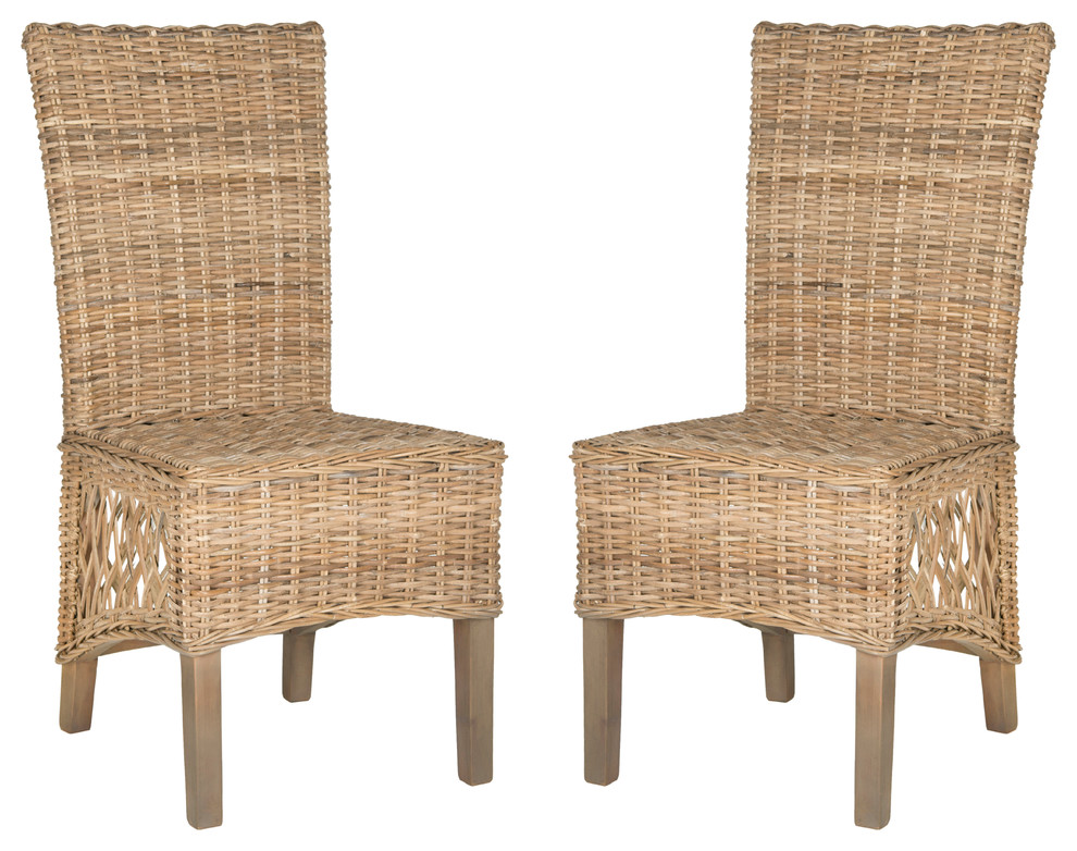 Safavieh Sumatra Side Chairs  Set of 2   Tropical   Dining Chairs   by Buildcom  Houzz