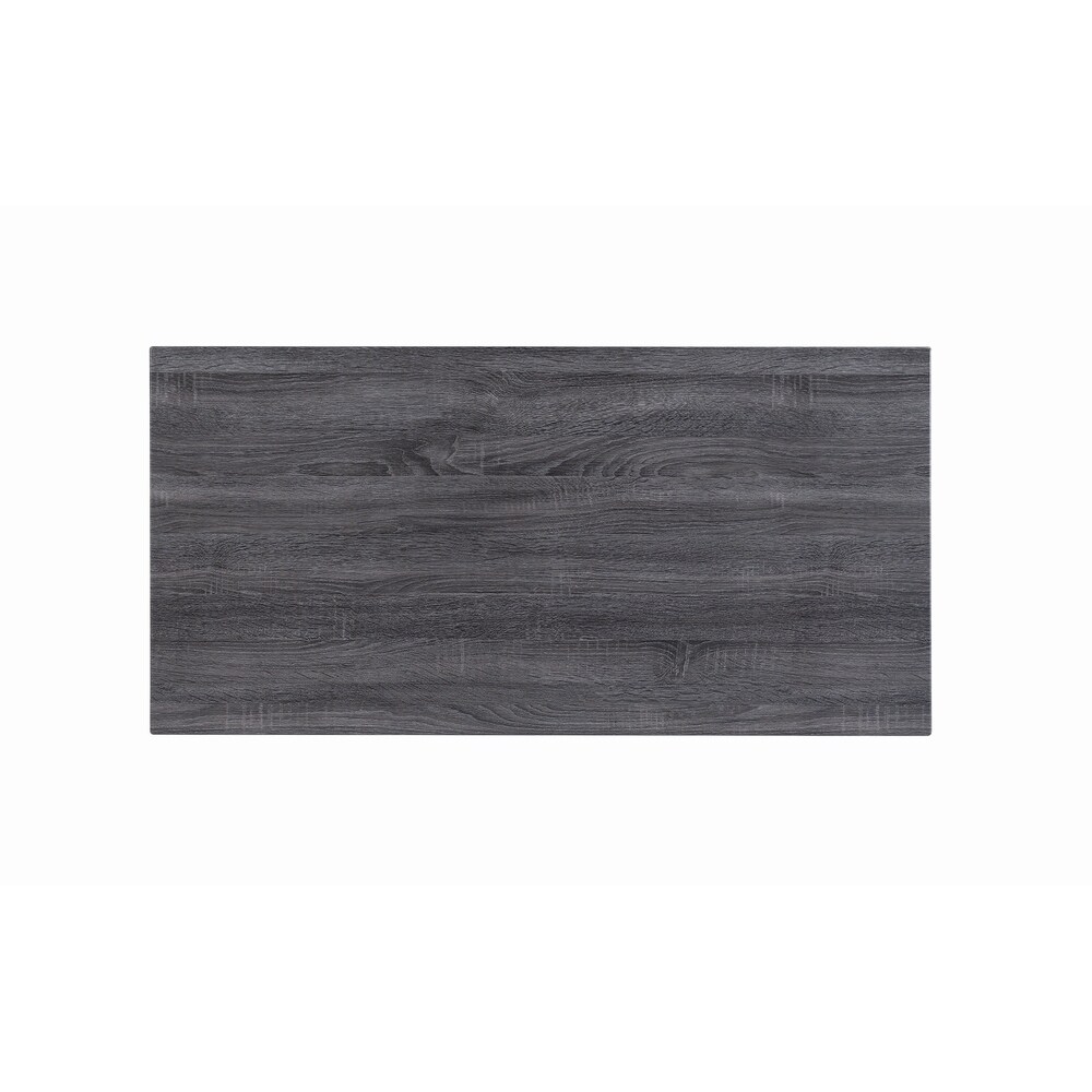 Coaster Furniture Kravitz Weathered Grey and Chrome Rectangular Writing Desk