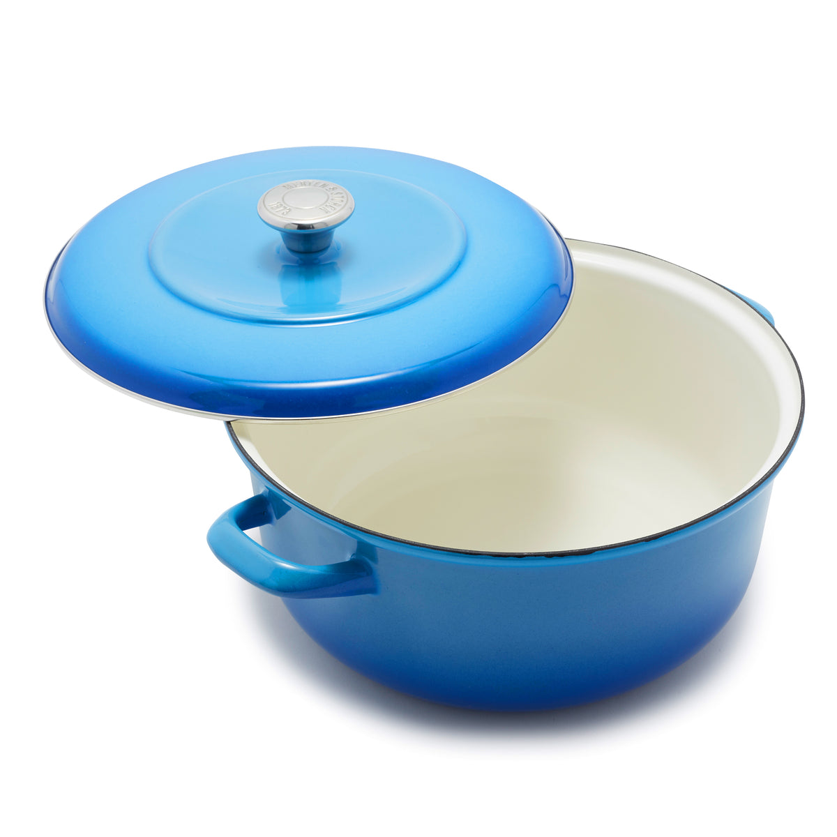 Merten & Storck Enameled Iron 1873 Dutch Oven, 7-Quart | Azure Blue