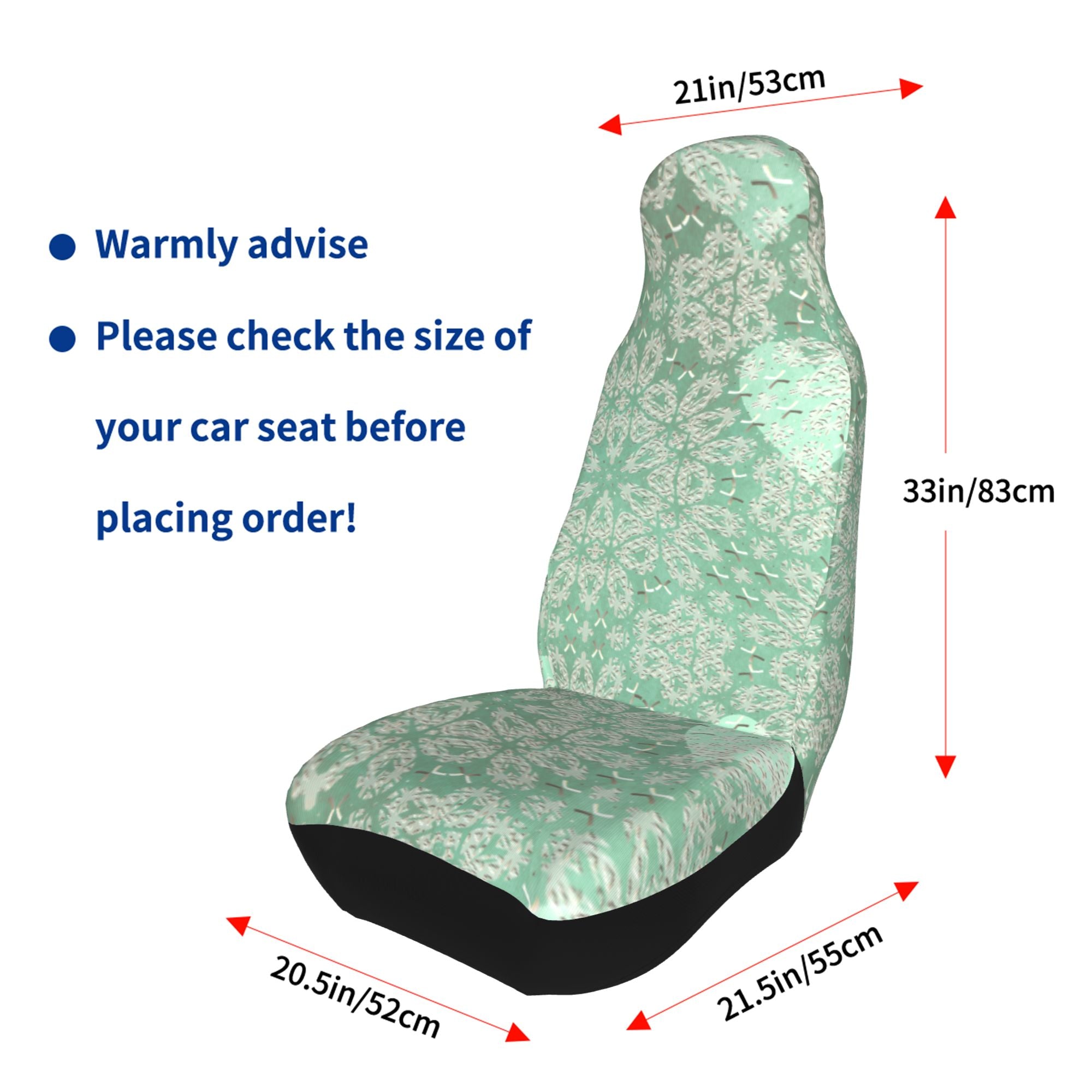 ZICANCN Car Seat Covers Front Seats Only，Green Vintage Texture Automotive Seat Covers Protectors for Cars Trucks Suv 2 Pack