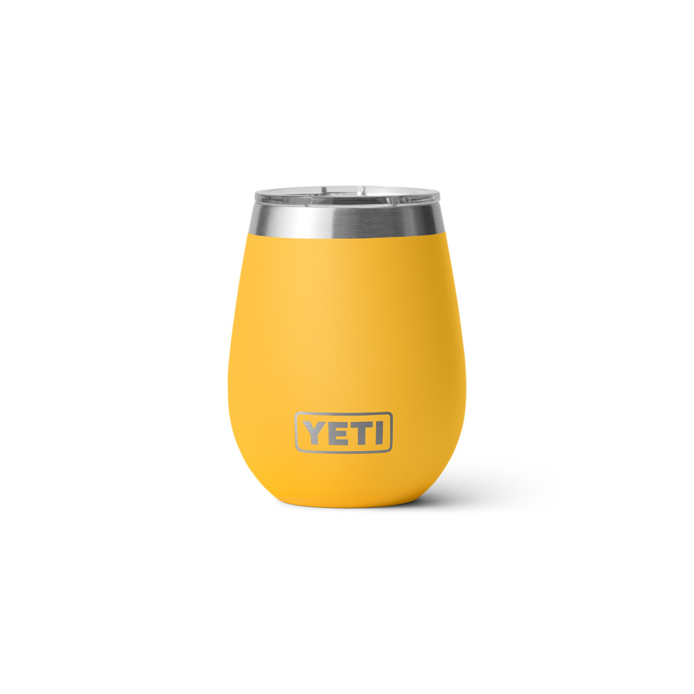 Yeti Rambler 10oz Wine Tumbler with Magslider Lid Alpine Yellow ;