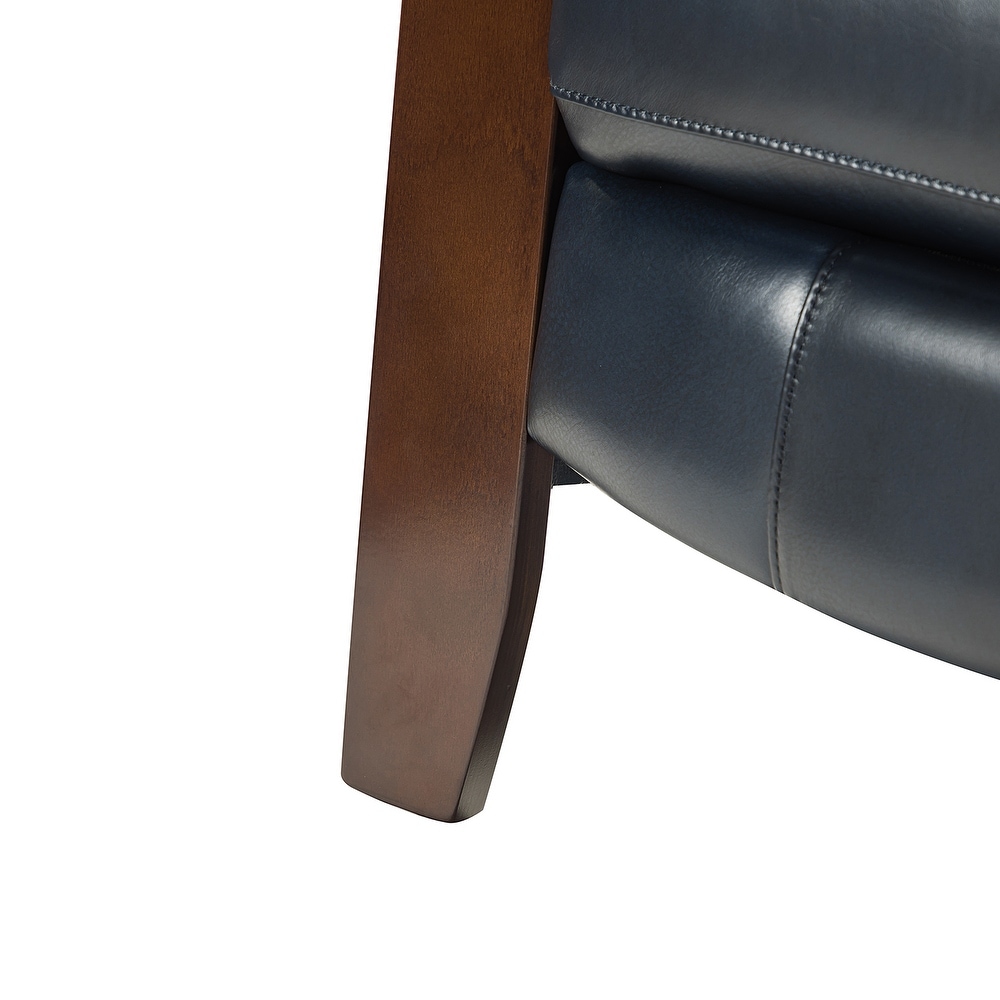 Alexandra Genuine Leather Manual Recliner