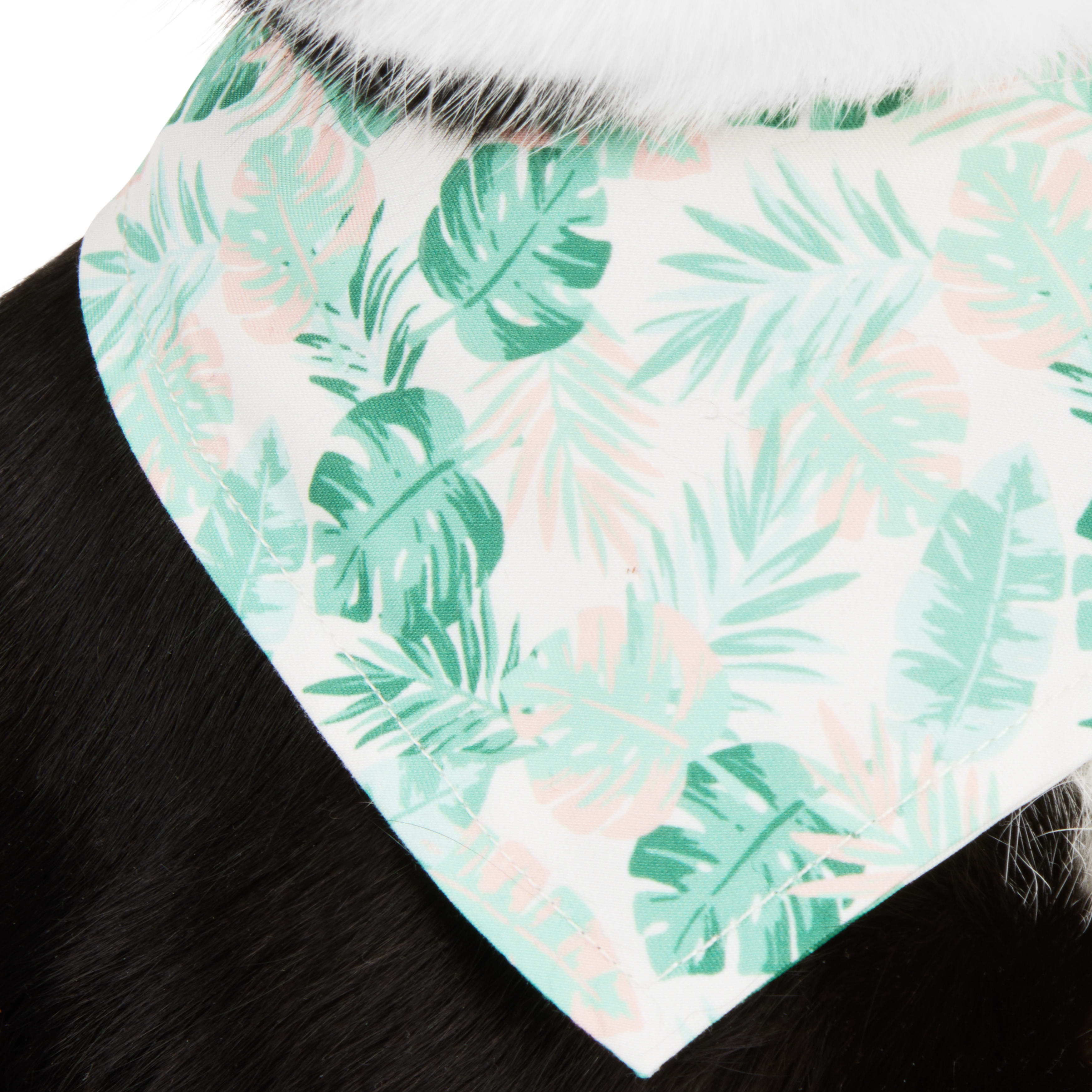 YOULY Relax Reversible Bandana for Cats， X-Small