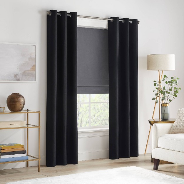 Dillan 100 Total Blackout Cordless Roman Blind And Shade Eclipse