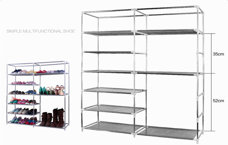 Ktaxon Portable Shoe Rack Boot Shelf Shelves Storage Closet Organizer Cabinet w/ Cover