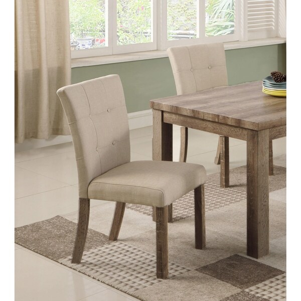 Best Master Furniture Light Wood Side Chairs (Set of 2)