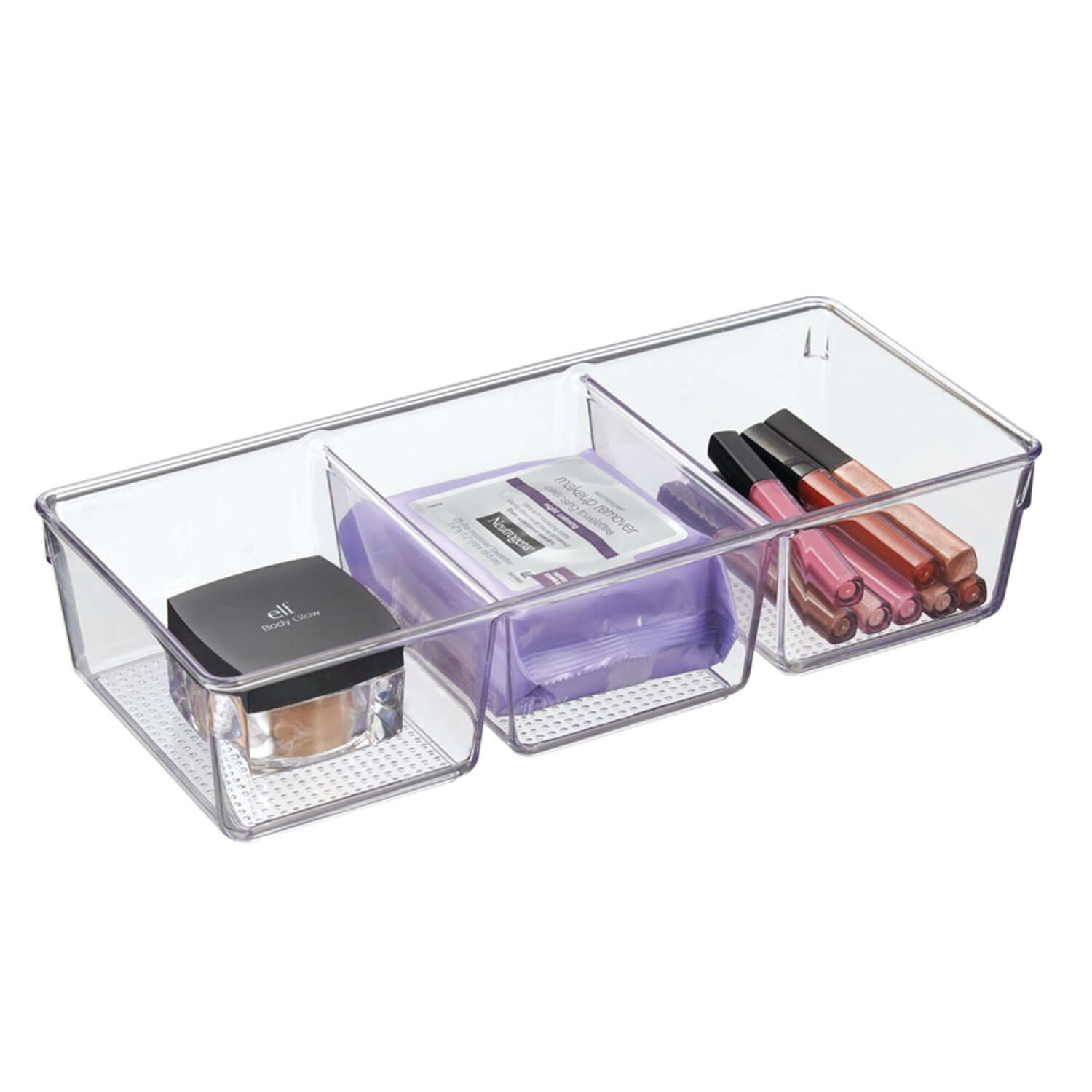 iDesign Clarity 3 in. H X 6 in. W X 13.5 in. D Plastic Storage Tray Organizer