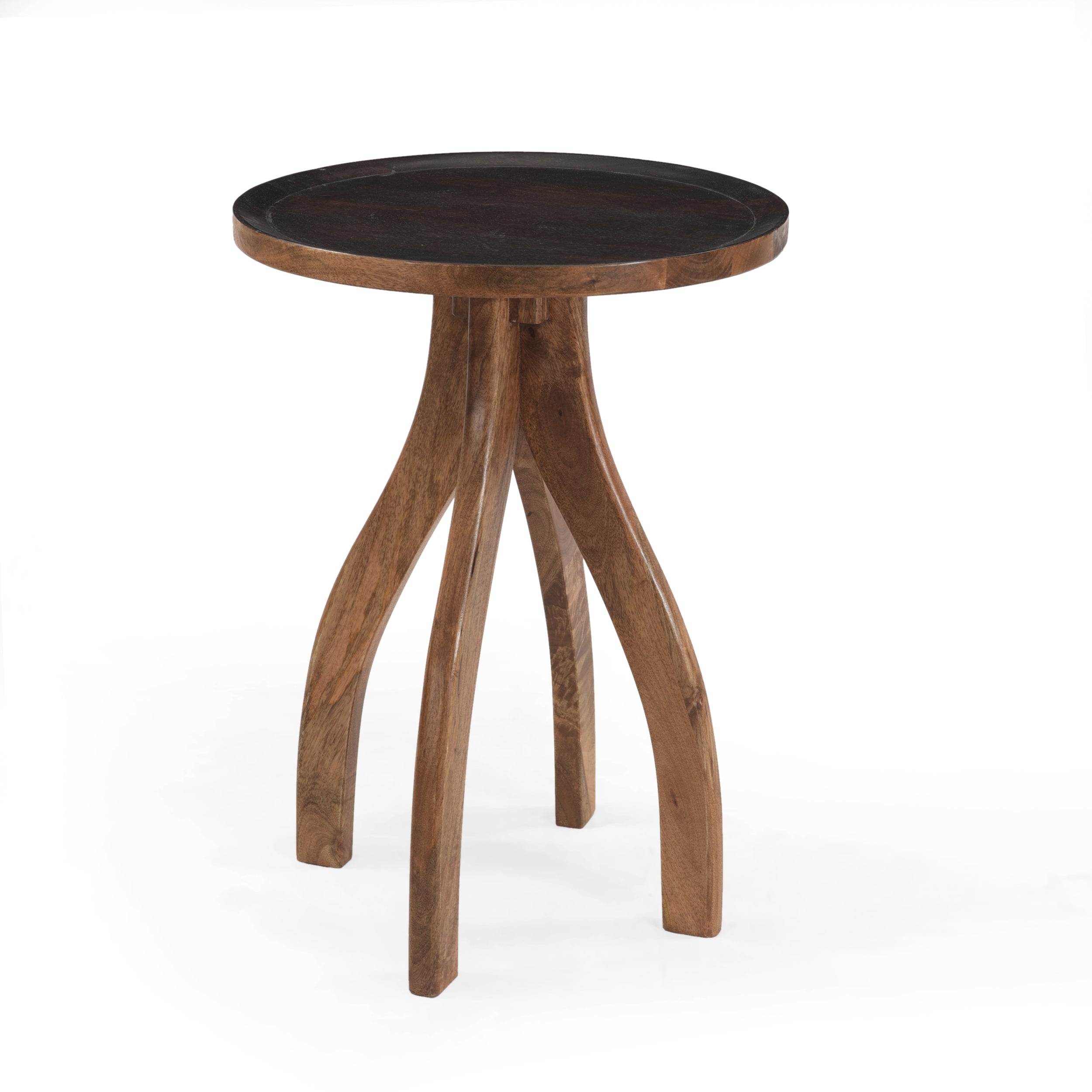 Adaiyah Boho Mango Wood End Table