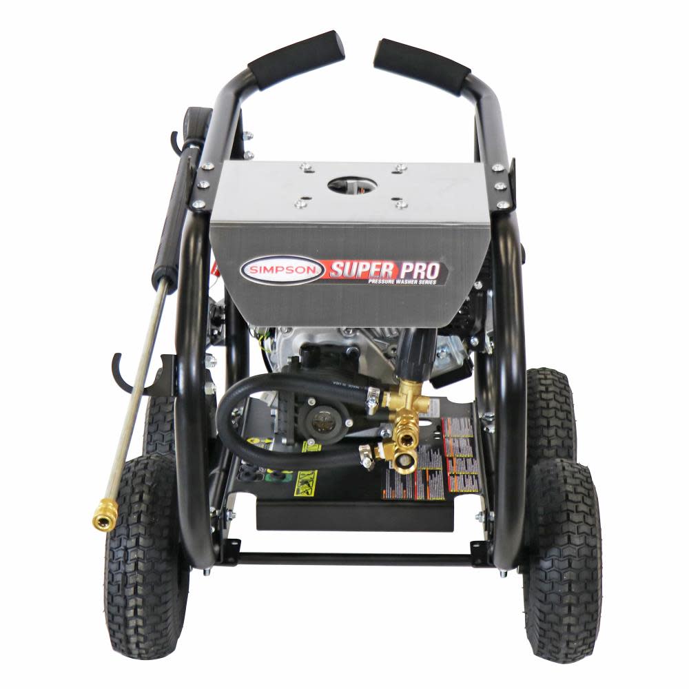 Simpson SuperPro Roll Cage Cold Water Professional Gas Pressure Washer 3600 PSI ;