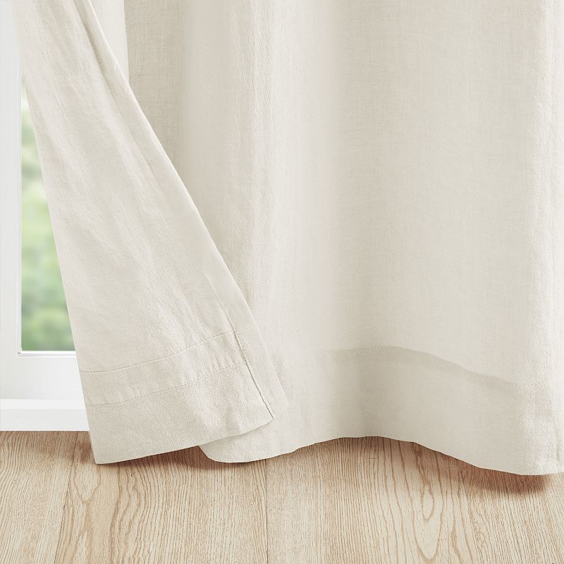 Madison Park 2-pack Luna Cotton Light Filtering Rod Pocket Window Curtains