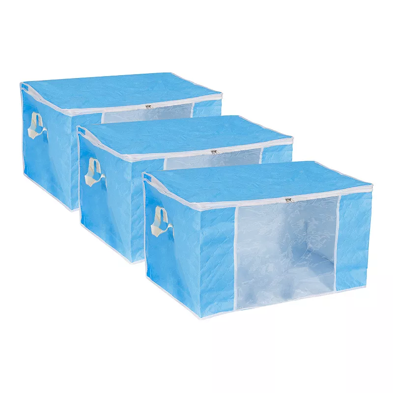 Clothes Organizer Comforters Storage Bag Clothing Storage Box， 3pcs