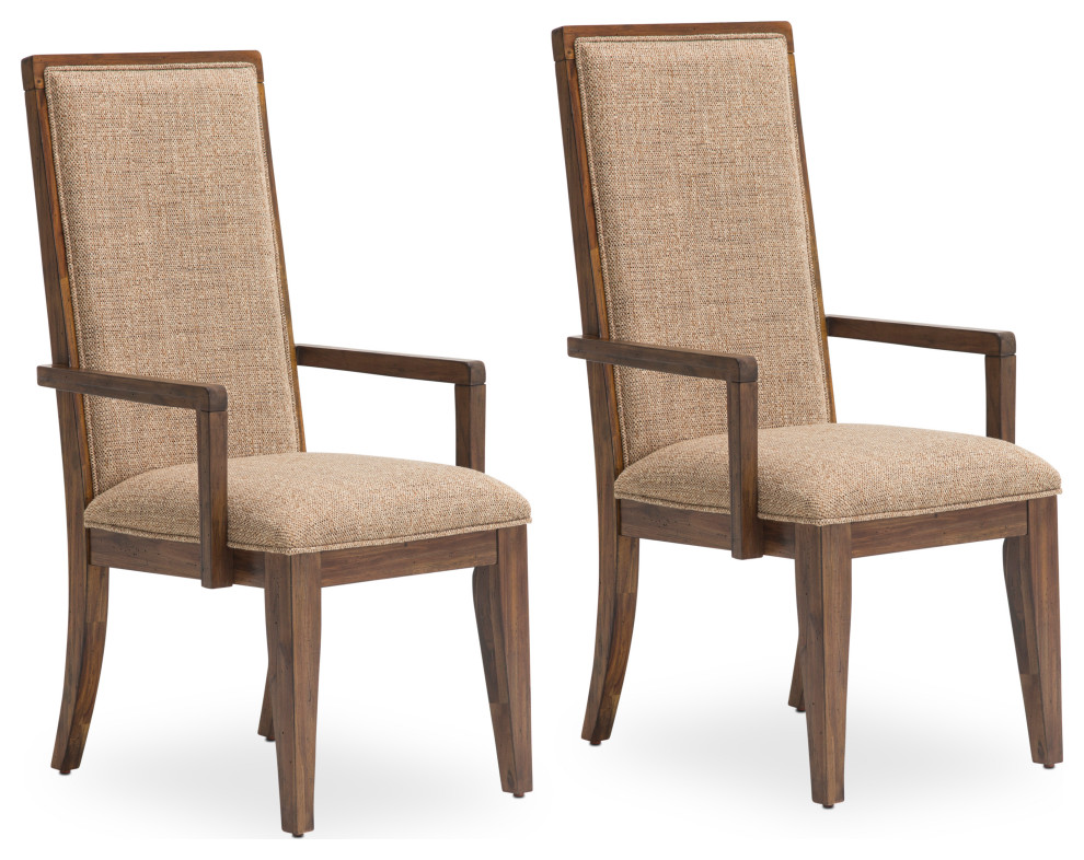 Carrollton Arm Chair  Set of 2   Rustic Ranch   Transitional   Dining Chairs   by Michael Amini  Houzz