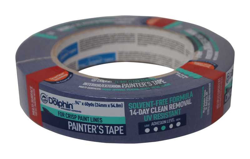 Blue Dolphin 0.94 in. W X 60 yd L Blue Medium Strength Painter\u0027s Tape 1 pk