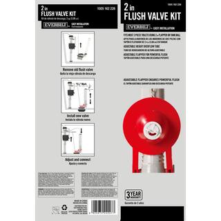 Everbilt 2 in. Universal Complete Toilet Flush Valve Repair Kit 222101